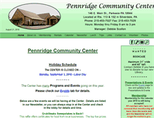 Tablet Screenshot of pennridgecenter.org